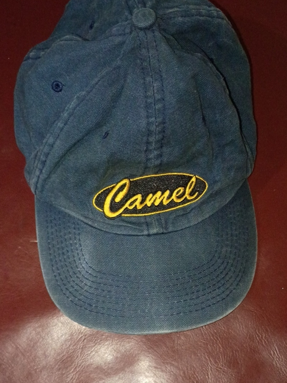 Vintage Camel Embroidered Navy Baseball Cap